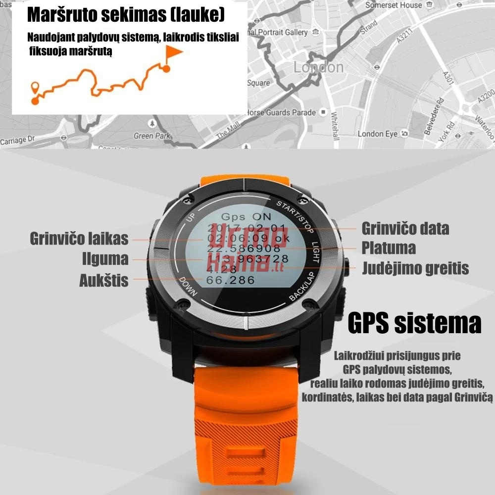 Išmanusis laikrodis H10 GPS